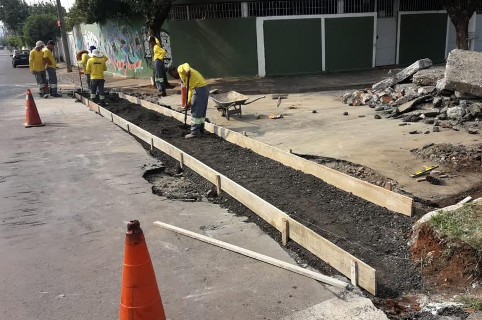 Indicação para conserto de valeta de água é atendida pela Prefeitura