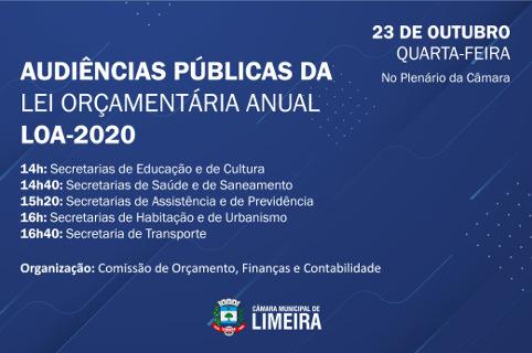 Comissão agenda audiências públicas sobre Lei Orçamentária 