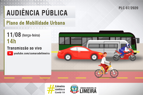 Câmara debate Plano de Mobilidade Urbana em audiência pública no dia 11