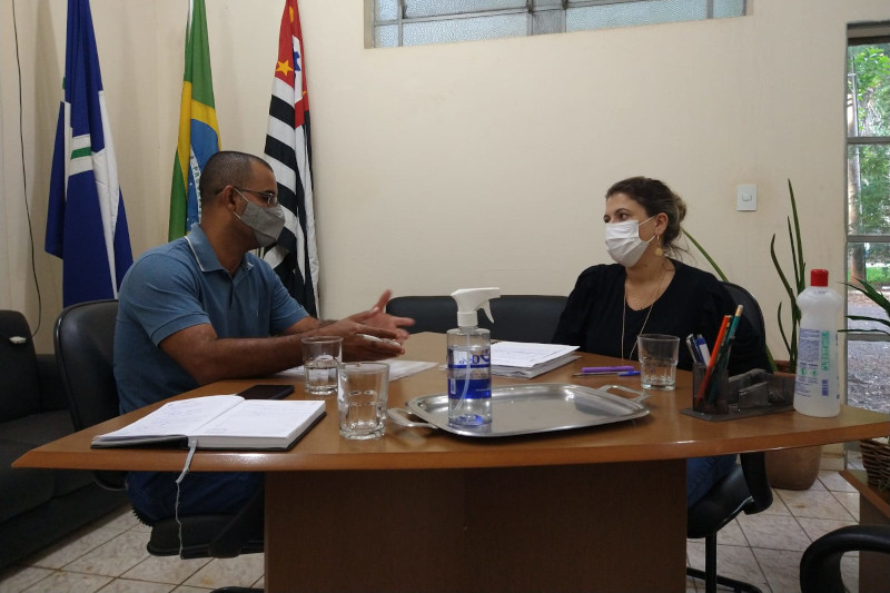 Waguinho da Santa Luzia se reúne com secretária Municipal do Meio Ambiente