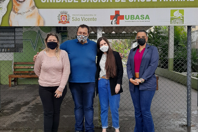 Tatiane Lopes visita Unidade Básica de Saúde Animal em São Vicente