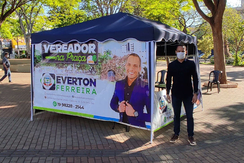 Everton Ferreira realiza ação Vereador na Praça para ouvir cidadãos