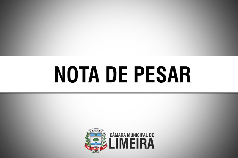 Nota de pesar pelo falecimento do comerciante Dirceu Antônio Fusch