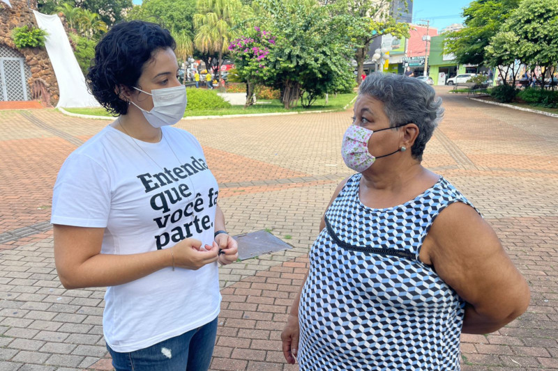 Vereadores fazem ação conjunta na Praça Toledo Barros - Mariana Calsa (PL)