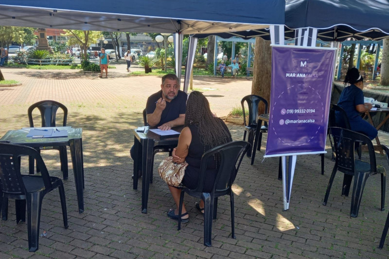 Vereadores fazem ação conjunta na Praça Toledo Barros - Marco Xavier (Cidadania)