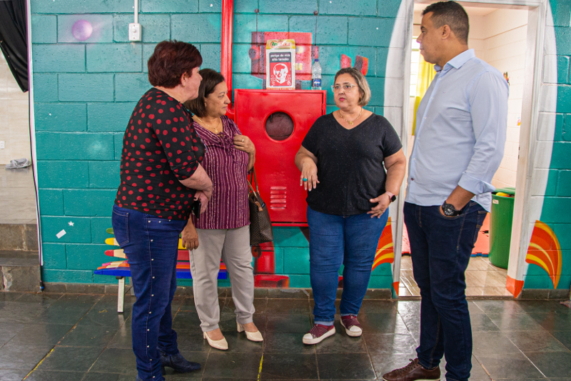 Visita escola Professora Maria Madalena Vasconcellos da Silva