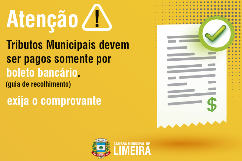 Pagamento de tributos municipais deve ser feito somente por guias de recolhimento