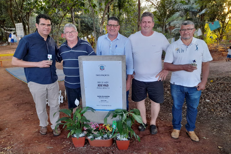 Helder do Táxi participa de inauguração de área de lazer no Parque Hipólito