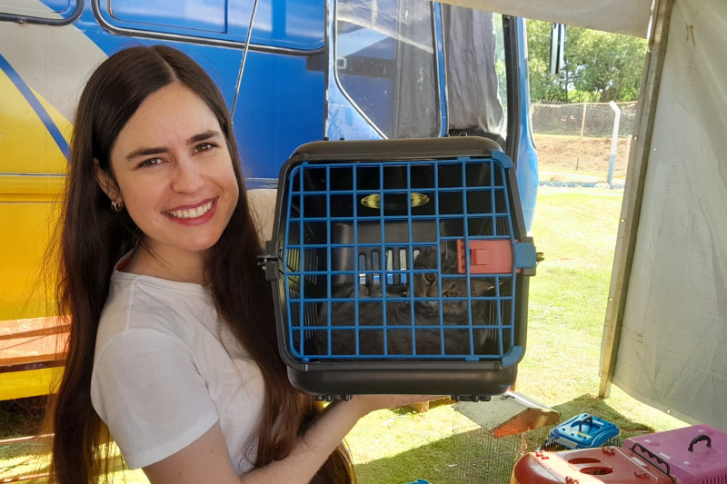 Vereadora Tatiane Lopes acompanha mutirão de castração