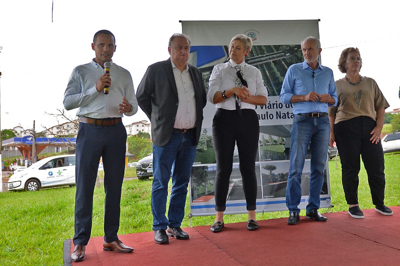 Presidente da Câmara participa de lançamento da pedra fundamental de complexo viário