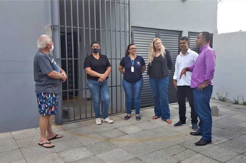 Comissão de Obras da Câmara de Limeira vistoria UBS do Jardim Vista Alegre