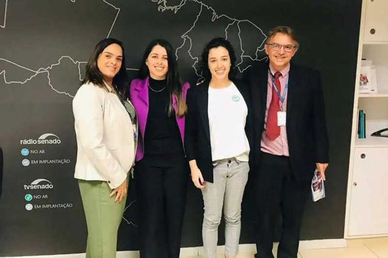 Mariana Calsa visita Procuradoria Especial da Mulher do Senado Federal