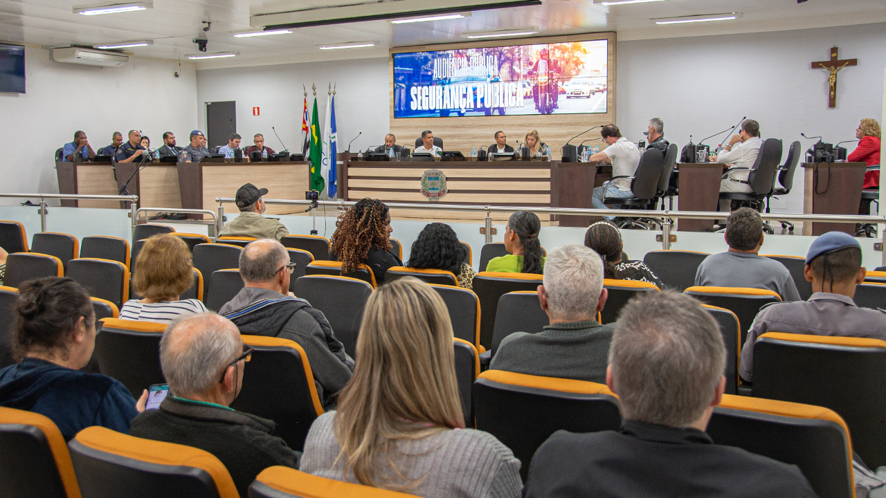 Audiência pública na Câmara Municipal de Limeira discute segurança pública