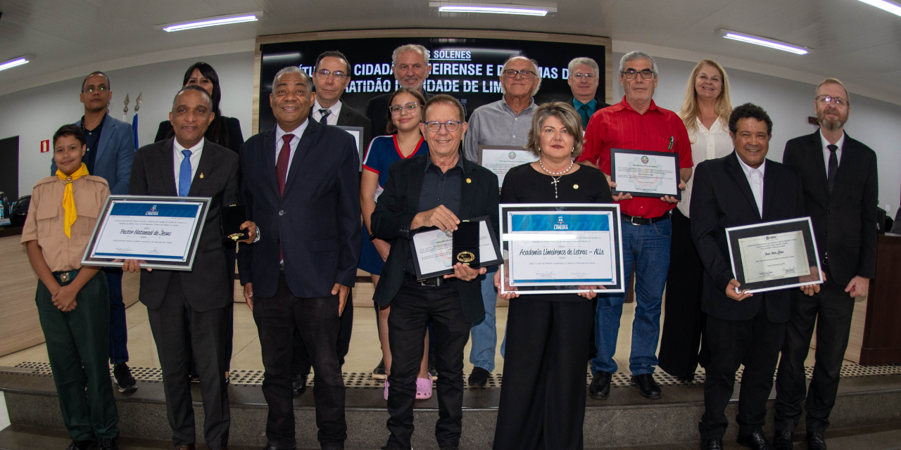 Câmara entrega diplomas e medalhas em sessão solene