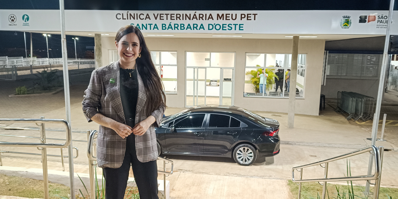 Vereadora Tatiane Lopes acompanha inauguração de clínica veterinária na cidade de Santa Bárbara D'Oeste