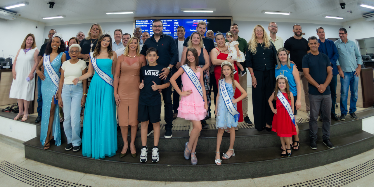 Vencedoras do concurso Miss Limeira 2024 são apresentadas em sessão ordinária