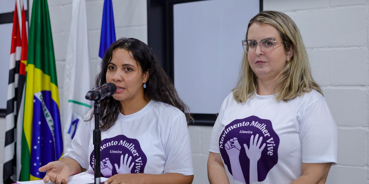 Representantes do Movimento Mulher Vive, Gisele Godoy e Marina Alencar