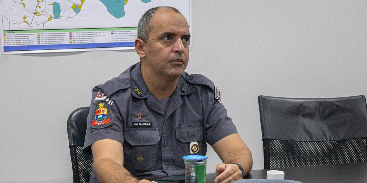 Reunião do colegiado contou com a presença do capitão da Polícia Civil, Herlon de Paula